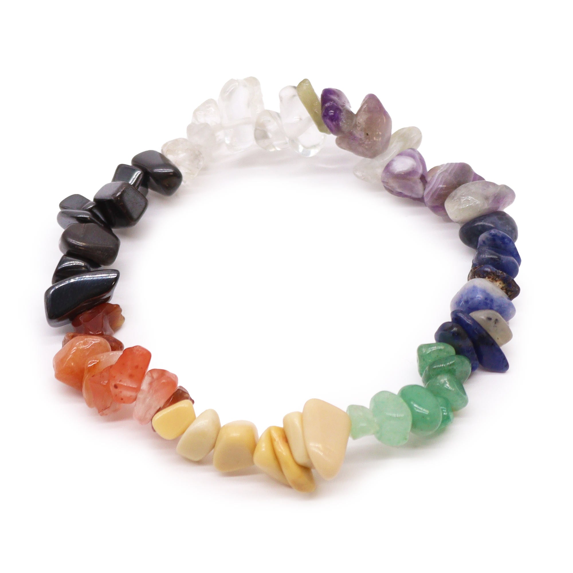 Chakra Chipstone Crystal Bracelet