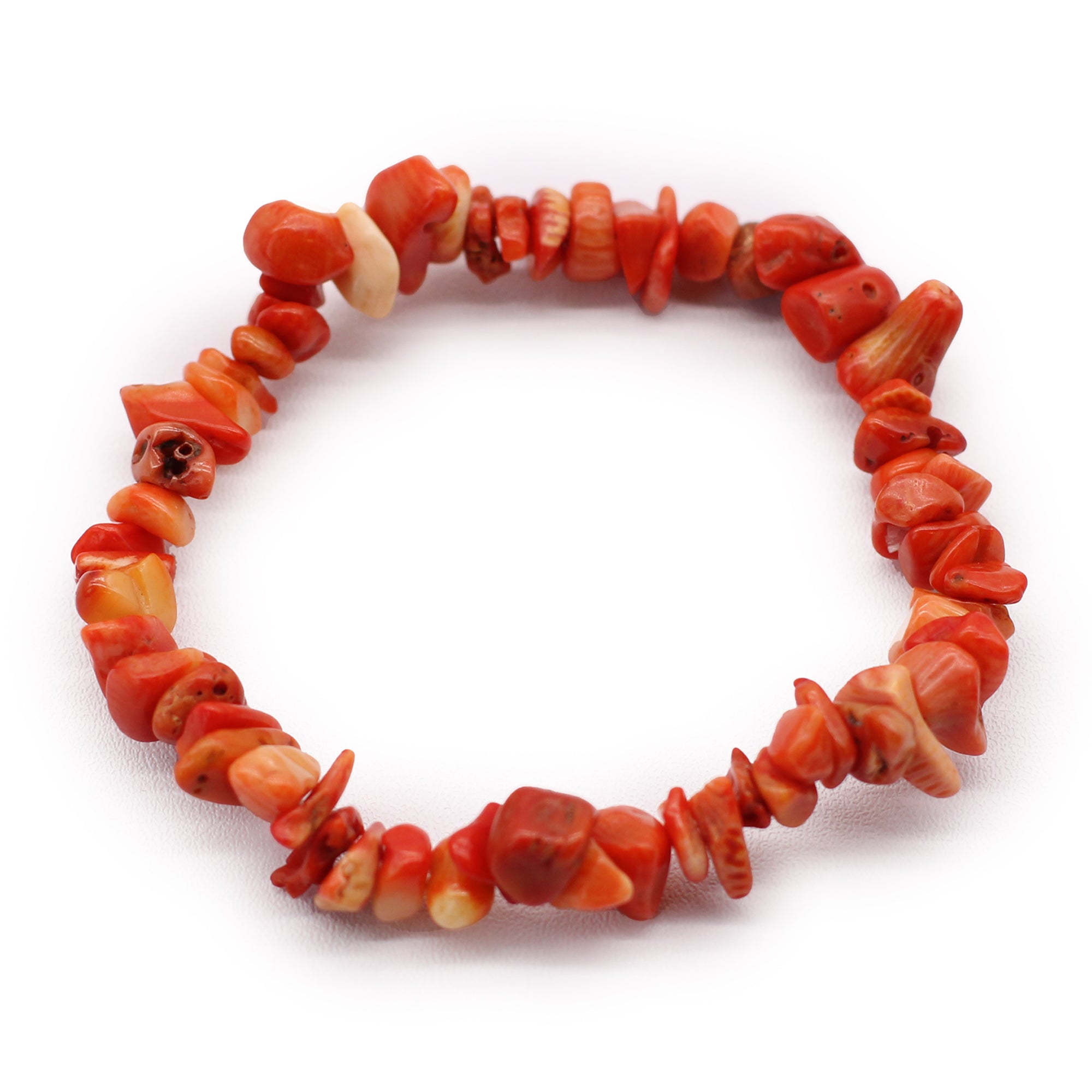 Coralite Chipstone Crystal Bracelet