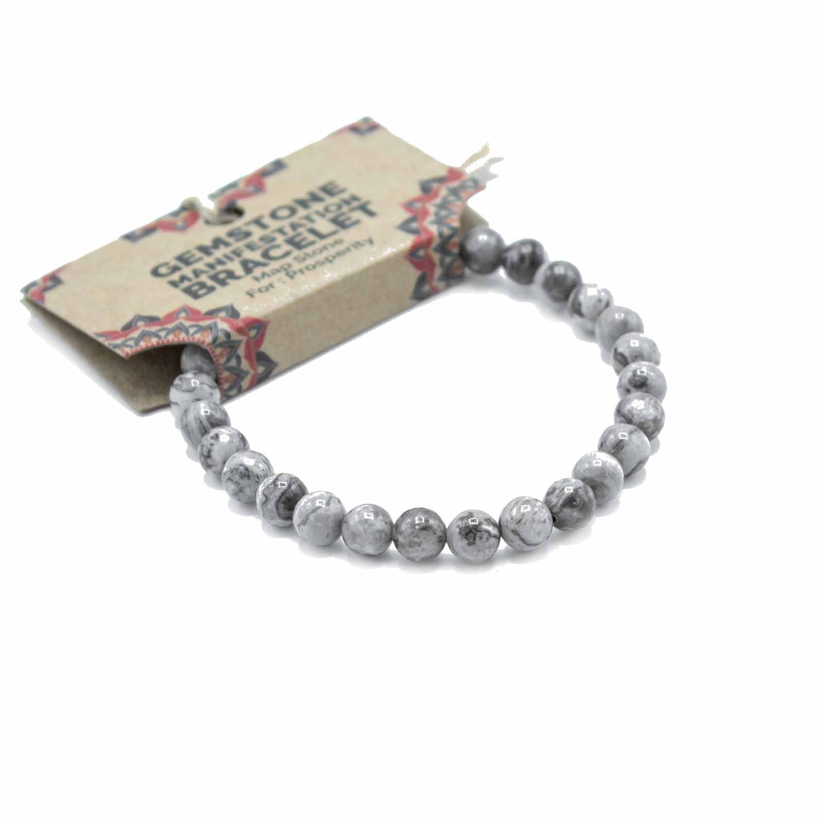 Map Stone - Prosperity Manifestation bracelet