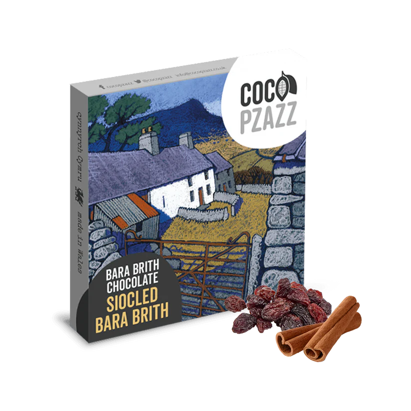 Siocled Bara Brith Milk Chocolate Bar 80g