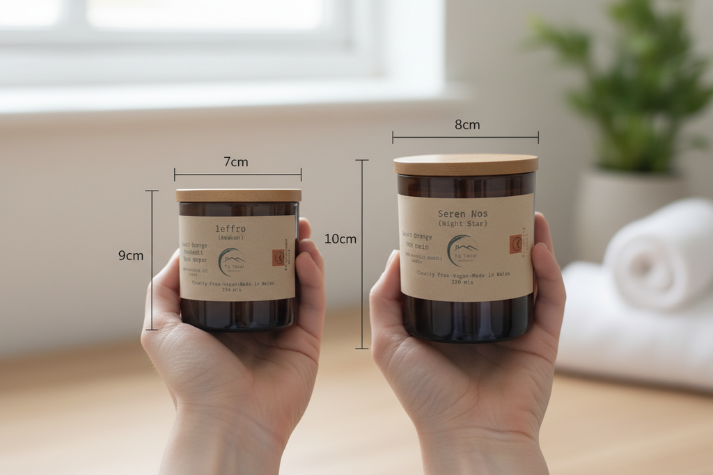 Candle Size Comparison - Accurate