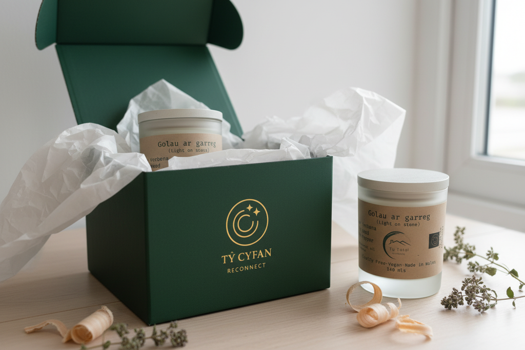 Golau ar garreg Gift Box