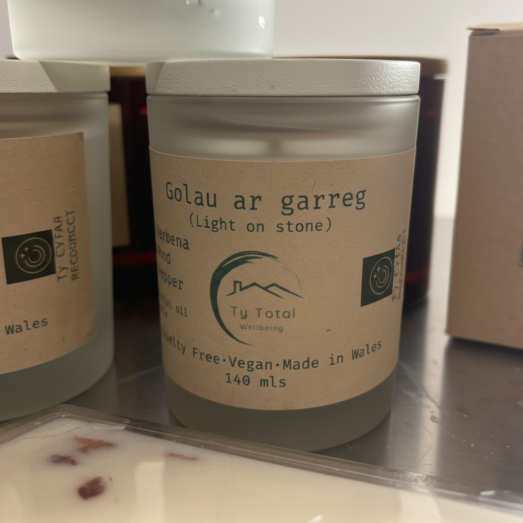 Golau ar garreg Ingredients