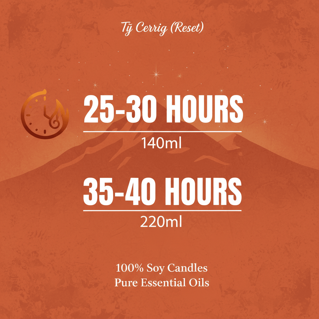 RESET Sweet Orange & Patchouli Candle - Tŷ-Total