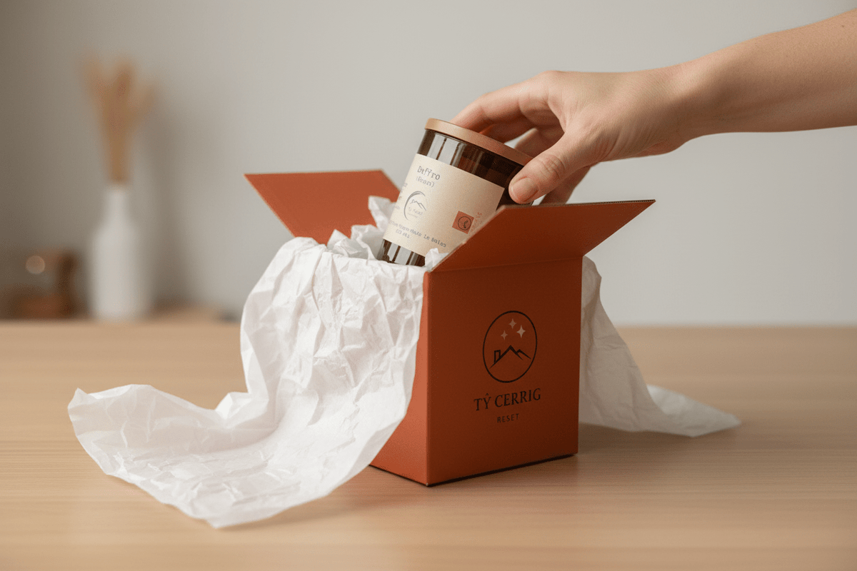 RESET Sweet Orange & Patchouli Candle - Tŷ-Total