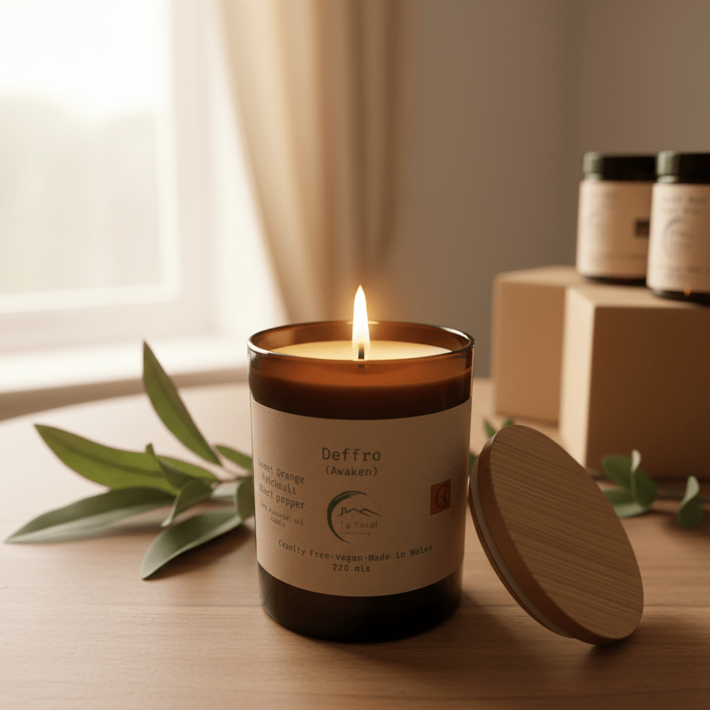RESET Sweet Orange & Patchouli Candle - Tŷ-Total